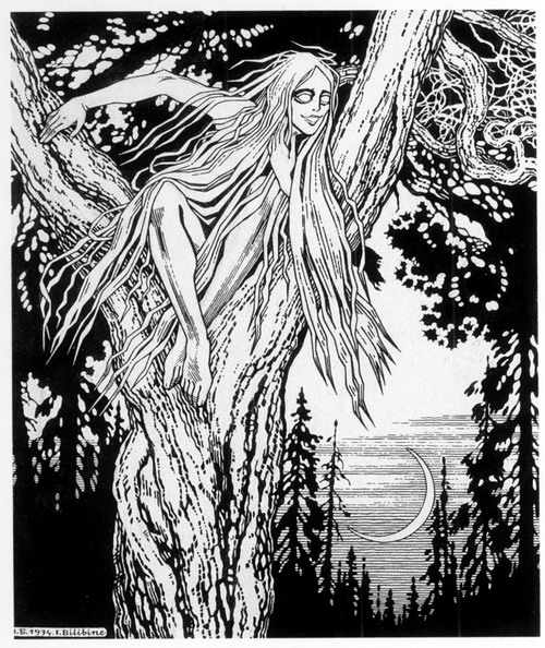 Rusalka, por Ivan Bilibin (1934)